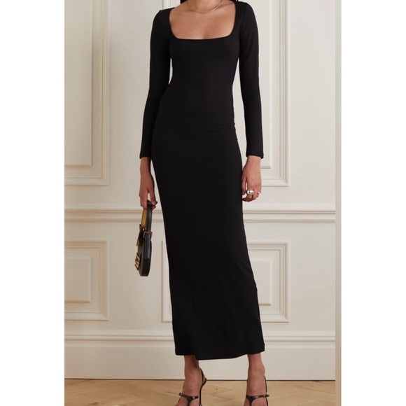SKIMS | Dresses | New Skims Soft Lounge Long Sleeve Dress Black Xlarge |  Poshmark